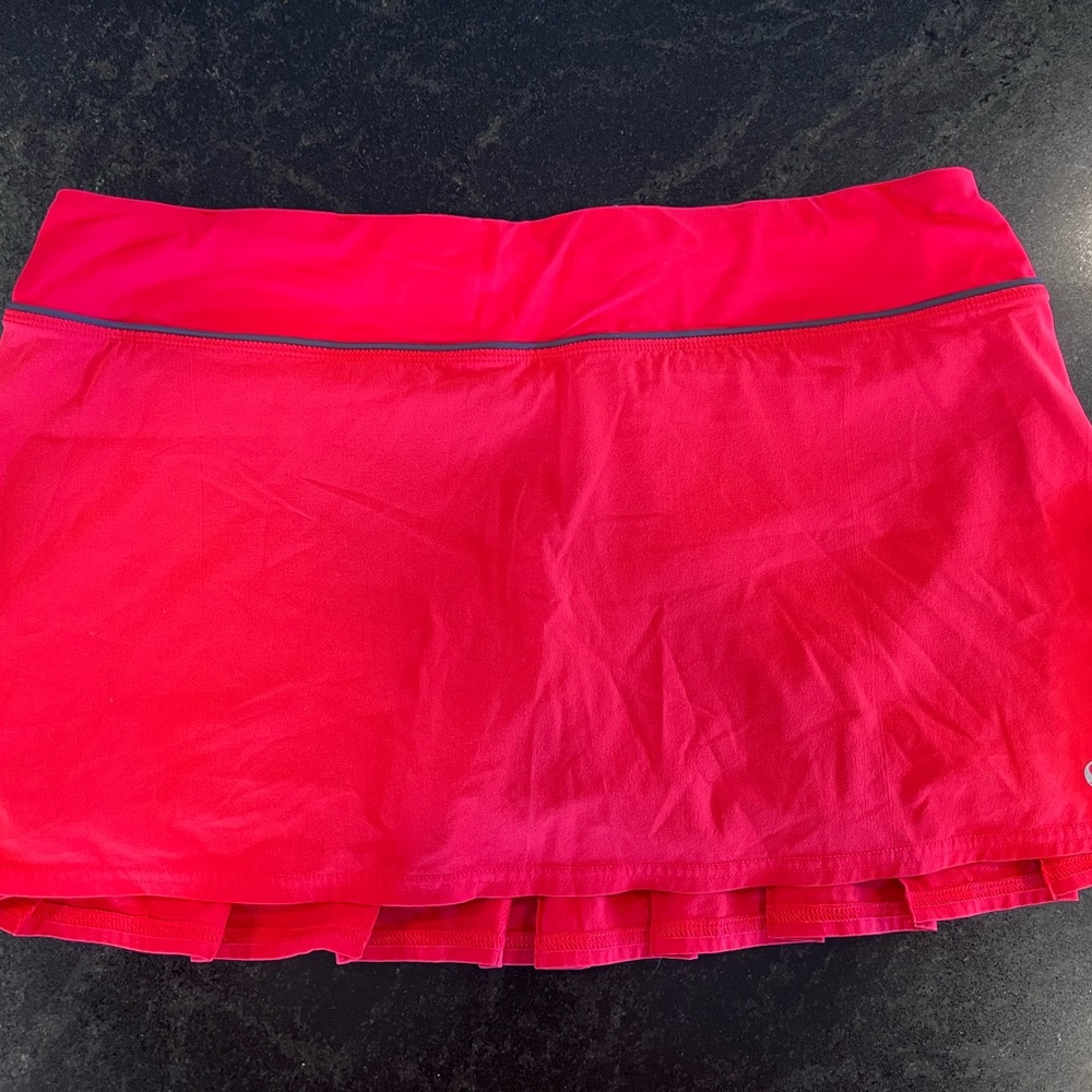Lululemon Red Tennis Skirt